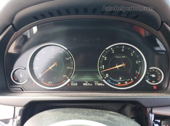 5UXKU2C53G0N82054 2016 BMW X6 Black Vista del cuadro de instrumentos