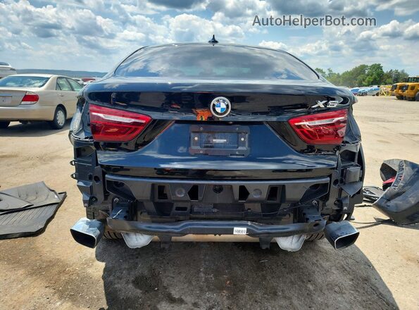 5UXKU2C53J0X49259 2018 BMW X6 Black უკანა ხედი