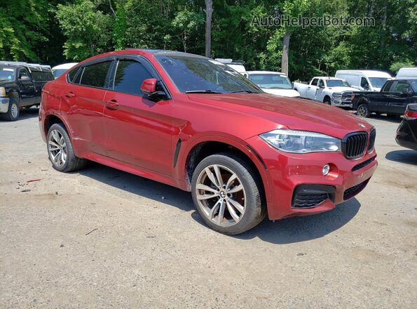 5UXKU2C54J0X49593 2018 BMW X6 Red Առջևի աջ