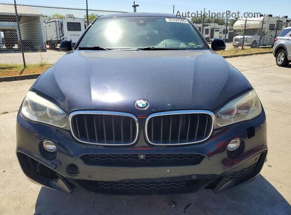 5UXKU2C55G0N80449 2016 BMW X6 Black წინა ხედი