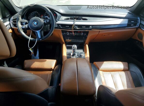 5UXKU2C55G0N80449 2016 BMW X6 Black წინა პანელის ხედი