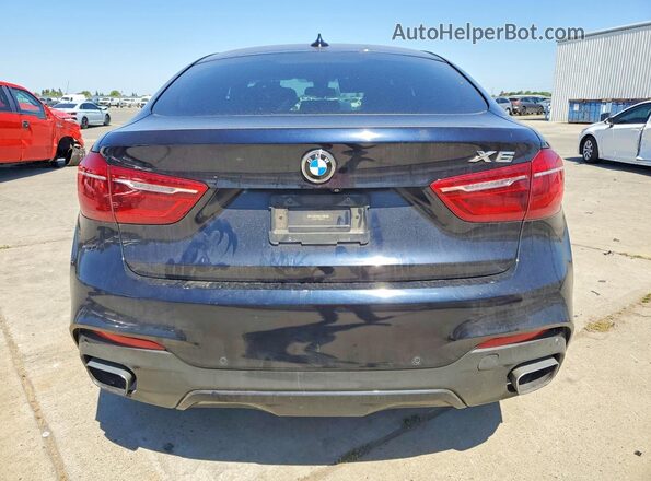 5UXKU2C55G0N80449 2016 BMW X6 Black უკანა ხედი