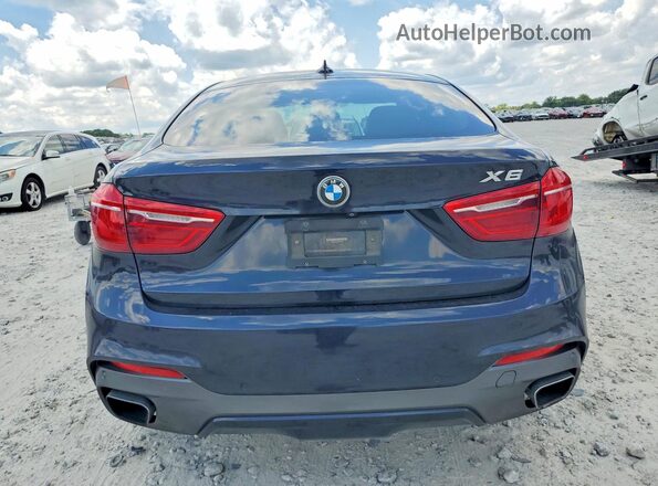 5UXKU2C58G0N79585 2016 BMW X6 Black Vista trasera