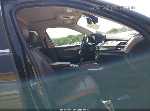 5UXKU2C58G0N82535 2016 BMW X6 Black Вид салону спереду