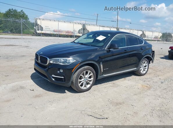 5UXKU2C58G0N82535 2016 BMW X6 Black Передня ліва чверть