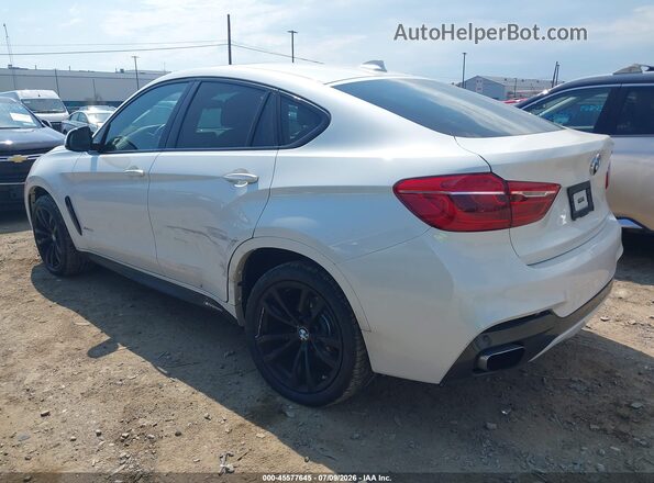 5UXKU2C59H0N84649 2017 BMW X6 White Հետևի ձախ