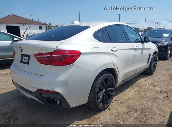 5UXKU2C59H0N84649 2017 BMW X6 White Հետևի աջ