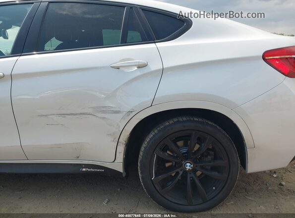 5UXKU2C59H0N84649 2017 BMW X6 White Դիմացի տեսք