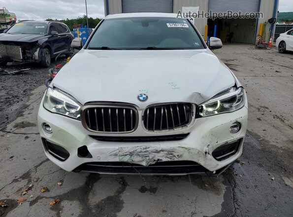 5UXKU2C59J0X49962 2018 BMW X6 White Front view