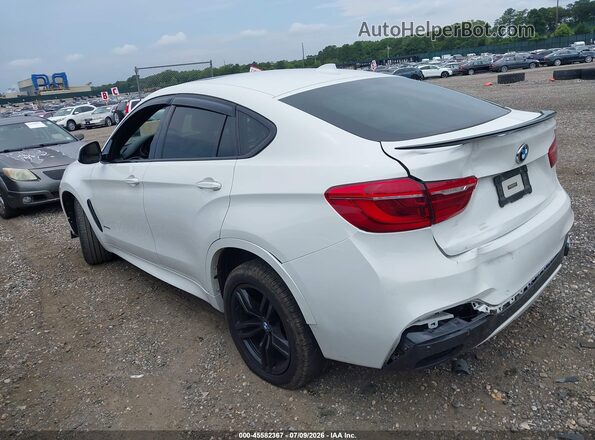5UXKU6C33H0W38713 2017 BMW X6 White უკანა მარცხენა