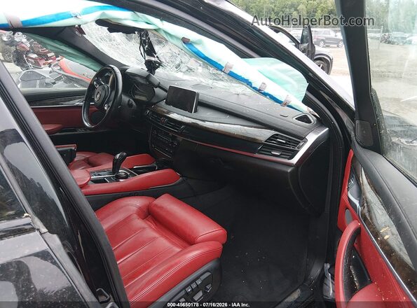 5UXKU6C38H0S99706 2017 BMW X6 Черный Вид салона спереди
