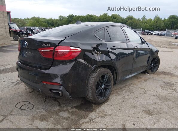 5UXKU6C38H0S99706 2017 BMW X6 Черный Задняя правая четверть