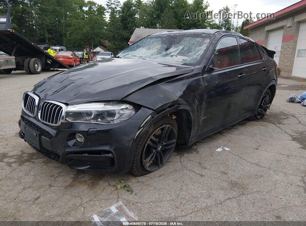 5UXKU6C38H0S99706 2017 BMW X6 Черный Передняя левая четверть