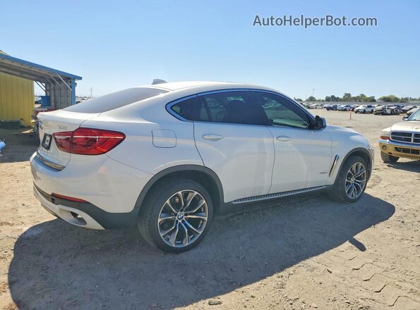 5UXKU6C52G0R34158 2016 BMW X6 Белый Задняя правая четверть