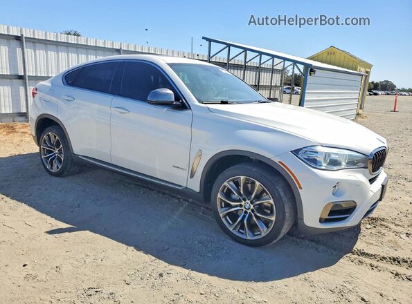 5UXKU6C52G0R34158 2016 BMW X6 Белый Передняя правая четверть