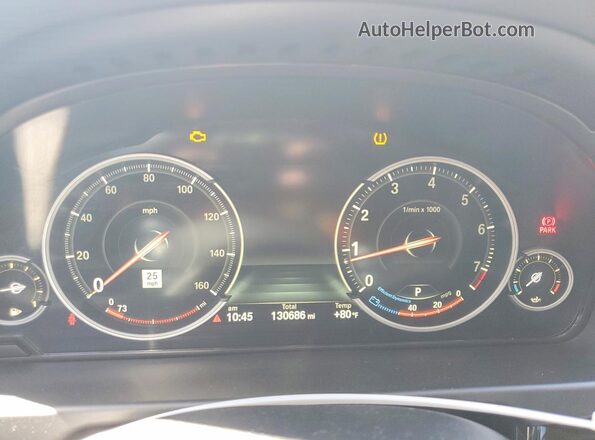 5UXKU6C52G0R34158 2016 BMW X6 Белый Вид щитка приборов