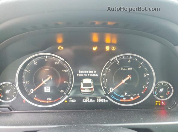 5UXKU6C57KLP60627 2019 BMW X6 Black Widok zestawu wskaźników