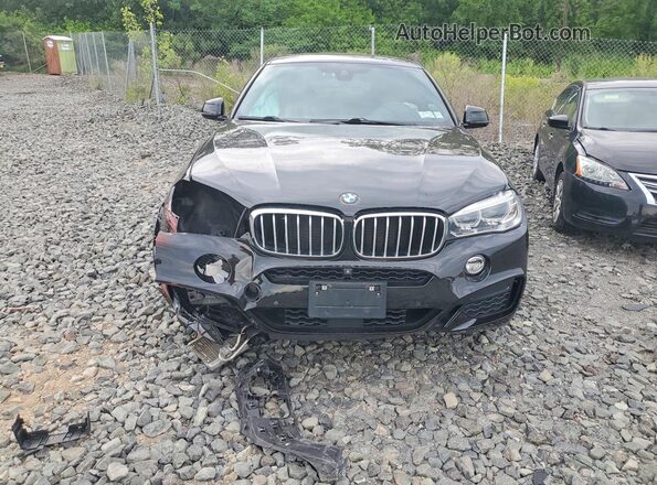 5UXKU6C57KLP60627 2019 BMW X6 Black Widok z przodu
