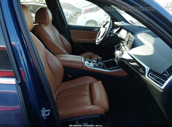 5UXTA6C03M9D34583 2021 BMW X5 Dark Blue წინა სალონის ხედი