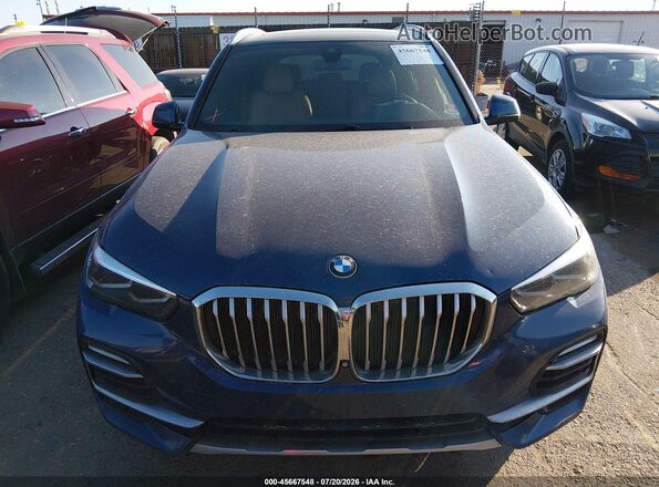 5UXTA6C03M9D34583 2021 BMW X5 Dark Blue ხელსაწყოთა პანელის ხედი