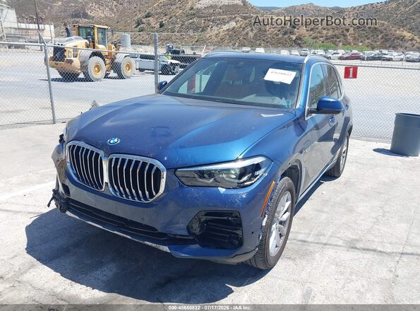 5UXTA6C05N9J55072 2022 BMW X5 Blue Передня ліва чверть
