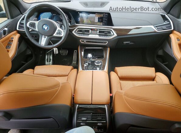 5UXTA6C06P9P23123 2023 BMW X5 Black Առջևի վահանակի տեսք