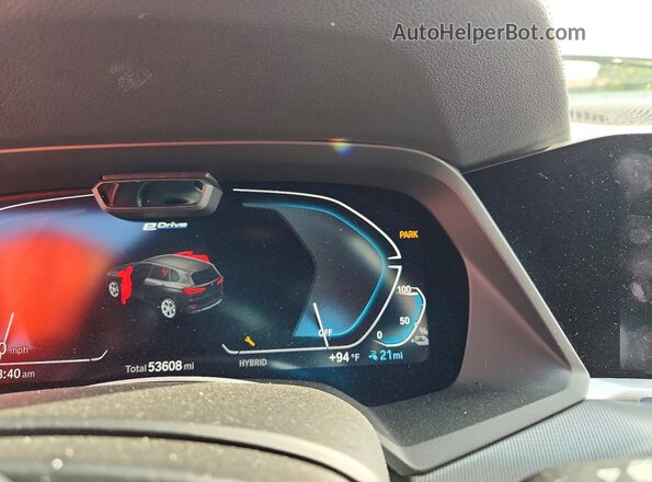 5UXTA6C0XM9H51876 2021 BMW X5 Black Vista del cuadro de instrumentos