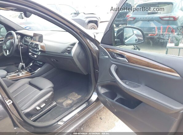 5UXTR7C50KLR39510 2019 BMW X3 Black წინა სალონის ხედი