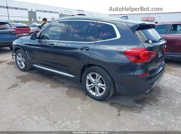 5UXTR7C50KLR39510 2019 BMW X3 Black უკანა მარცხენა