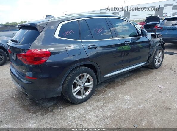 5UXTR7C50KLR39510 2019 BMW X3 Black უკანა მარჯვენა