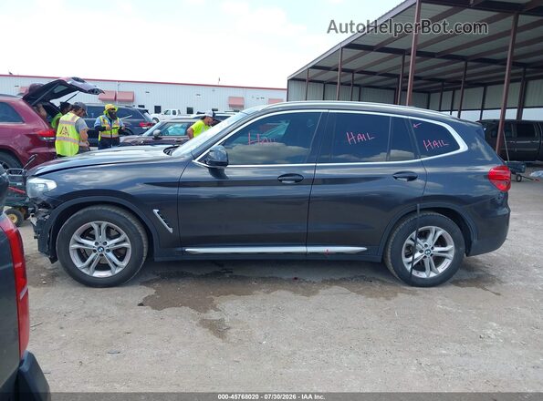 5UXTR7C50KLR39510 2019 BMW X3 Black სალონის 360-გრადუსიანი ხედი