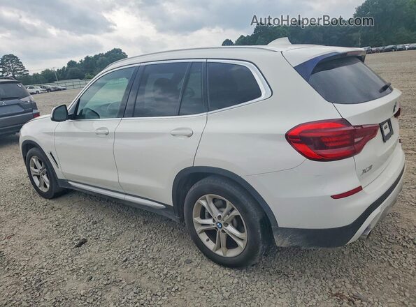 5UXTR7C50KLR43816 2019 BMW X3 White Trasero izquierdo