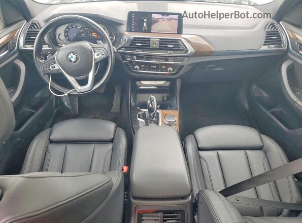 5UXTR7C50KLR43816 2019 BMW X3 White Vista del salpicadero