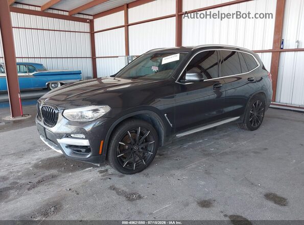 5UXTR7C51KLE94195 2019 BMW X3 Gray Front left