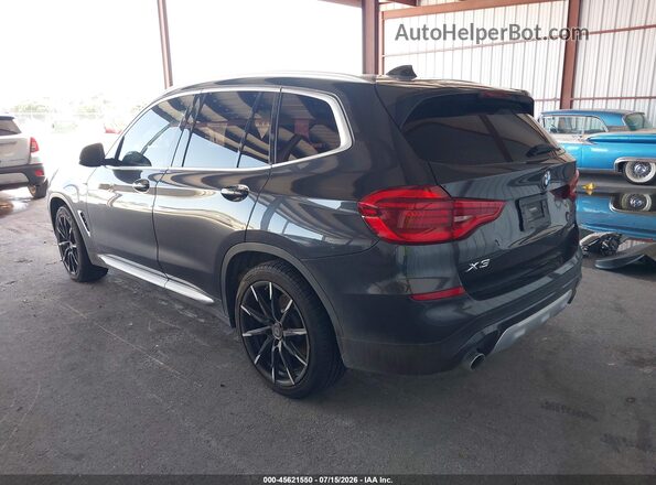 5UXTR7C51KLE94195 2019 BMW X3 Gray Rear left