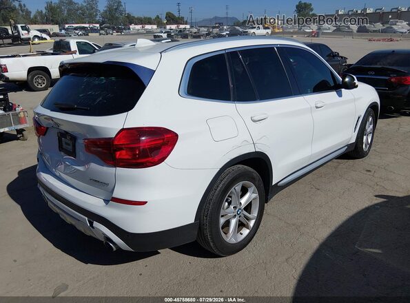 5UXTR7C51KLE98084 2019 BMW X3 Белый Задняя правая четверть