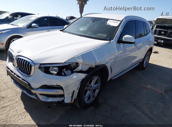 5UXTR7C51KLE98084 2019 BMW X3 Белый Передняя левая четверть