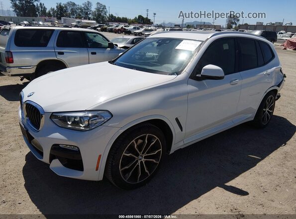 5UXTR7C51KLF31083 2019 BMW X3 White Przód lewy