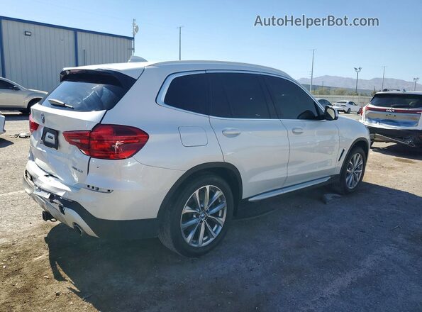 5UXTR7C51KLF32489 2019 BMW X3 White Задня права чверть