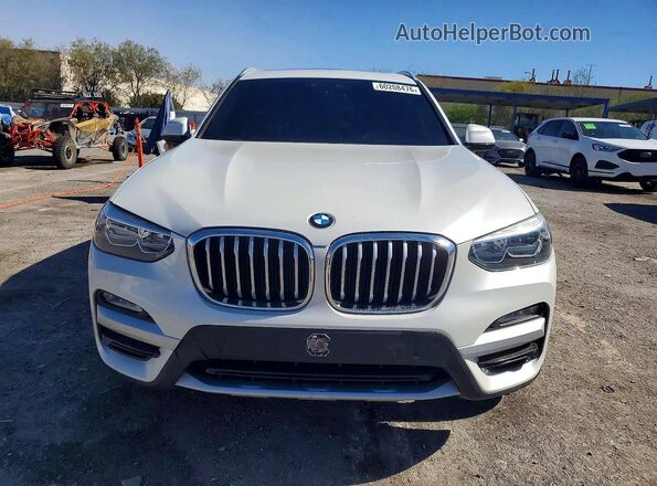5UXTR7C51KLF32489 2019 BMW X3 White Вид спереду
