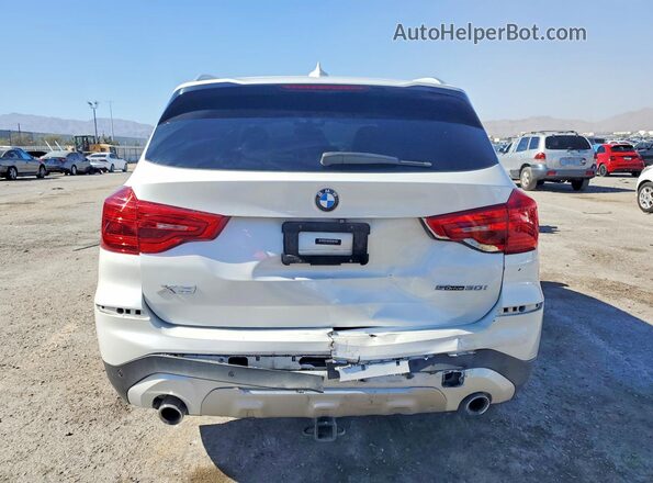 5UXTR7C51KLF32489 2019 BMW X3 White Вид ззаду