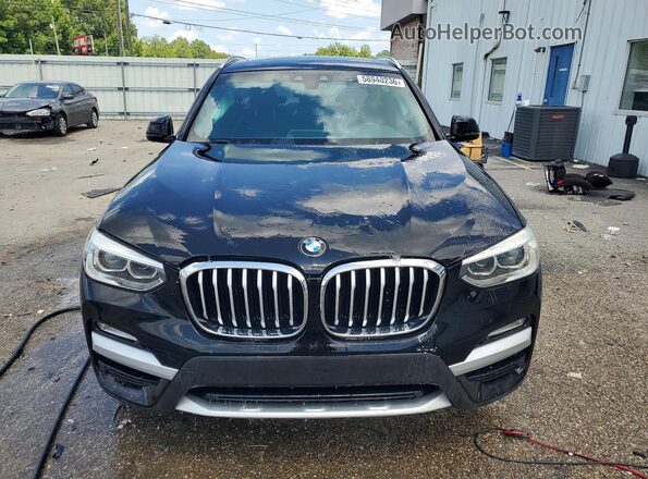 5UXTR7C51KLR39631 2019 BMW X3 Черный Вид спереди