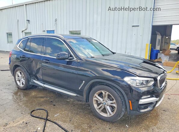 5UXTR7C51KLR39631 2019 BMW X3 Черный Передняя правая четверть