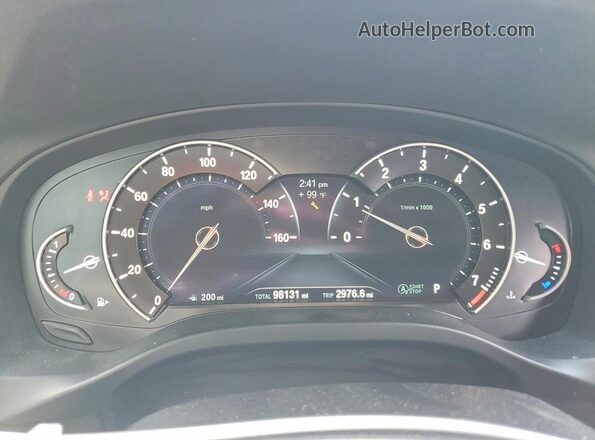 5UXTR7C51KLR39631 2019 BMW X3 Черный Вид щитка приборов
