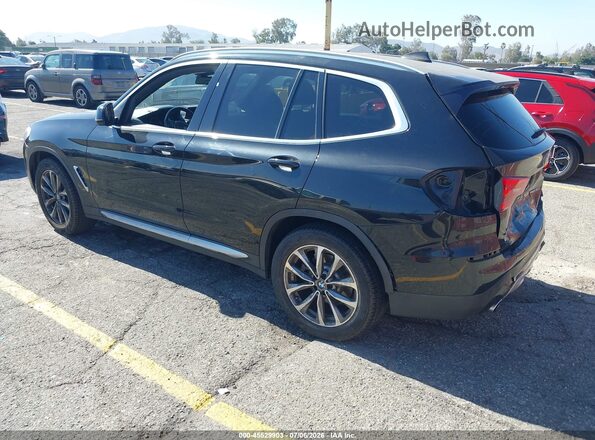 5UXTR7C52KLF24109 2019 BMW X3 Black უკანა მარცხენა