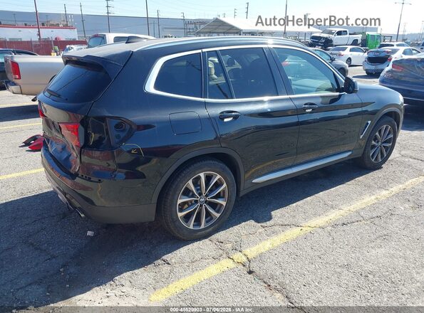5UXTR7C52KLF24109 2019 BMW X3 Black უკანა მარჯვენა