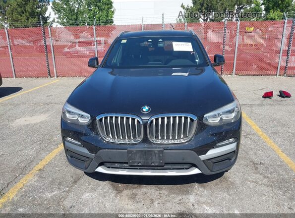 5UXTR7C52KLF24109 2019 BMW X3 Black უკანა სალონის ხედი
