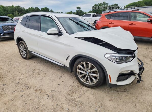 5UXTR7C52KLF26278 2019 BMW X3 Белый Передняя правая четверть