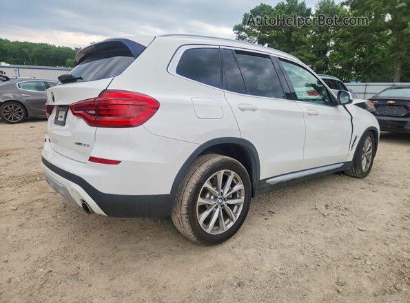 5UXTR7C52KLF26278 2019 BMW X3 Белый Задняя правая четверть
