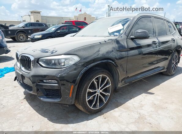 5UXTR7C52KLF31609 2019 BMW X3 Black Առջևի ձախ երեք քառորդ տեսարան